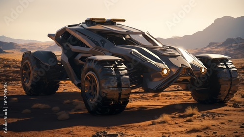 High-Tech Desert Safari: Futuristic 4x4 Cars Conquer Extreme Terrain