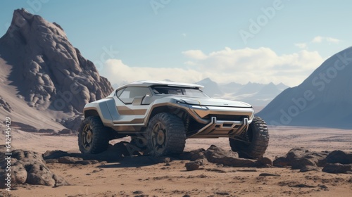 Trailblazing Adventures: Futuristic 4x4 Off-Road Vehicles in the Desert © Yaroslav Herhalo