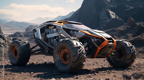 Trailblazing Desert Discoveries: Futuristic Off-Road Vehicles in Action