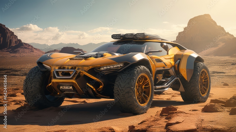 Desert Nomads of Tomorrow: Luxury Off-Road Cars Adventuring Freely