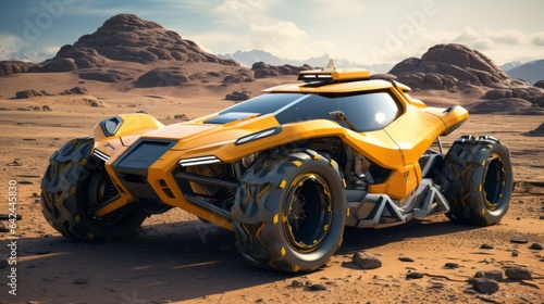 Futuristic Desert Trailblazers: Off-Road Buggy Cars in Action