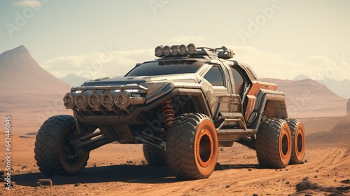 Desert Dynamics in Luxury Bliss: Off-Road Buggy Cars Roaming Free