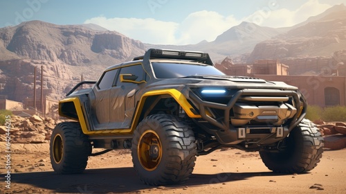 Luxe Desert Voyages Embrace the Arid Landscape in Luxury Bliss: Futuristic Off-Road Cars