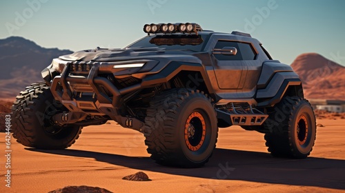 Desert Dominance: Luxury Auto in Sandy Glory