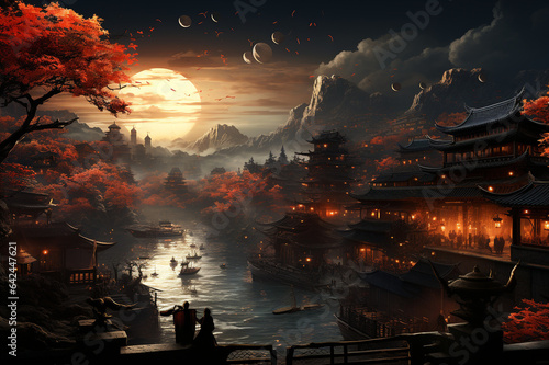 Chinese style fantasy scenes made with AI © The Picture House