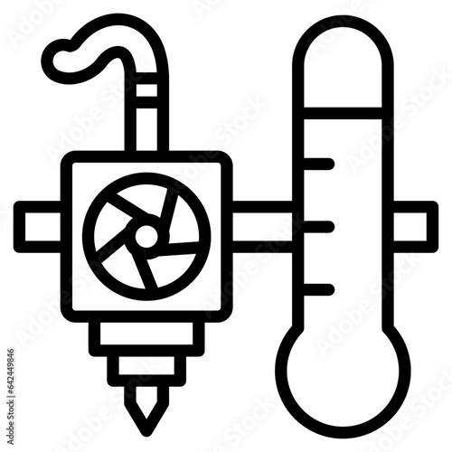 Extruder Temperature Icon