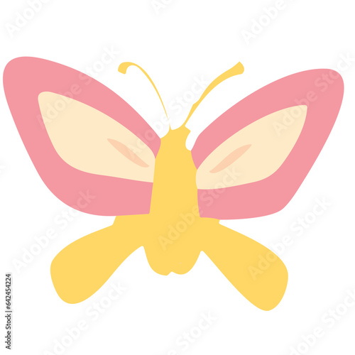 Butterfly Illustration on White Background