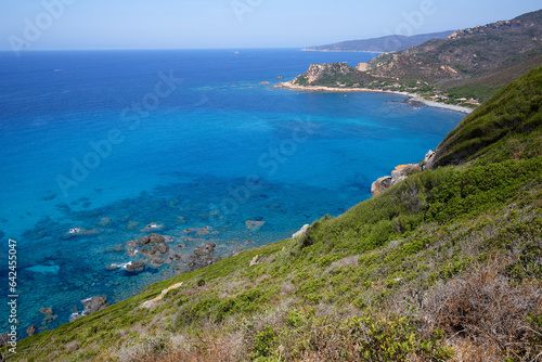 Holidays in southern Corsica. Discovery of the Sanguinaires Islands, next to the city of Ajaccio