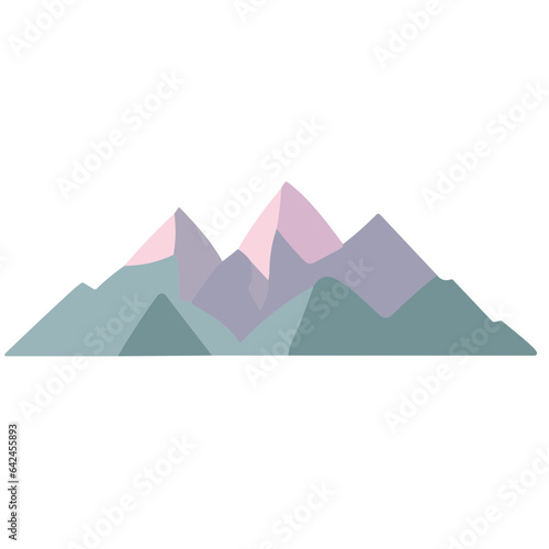 mountain ,Sunset desert, surrounded by mountains and under a vibrant sky