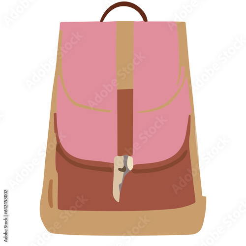 Isolated white background with bags, suitcases, backpacks, and safety gear