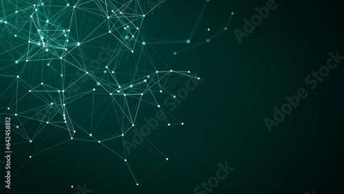internet network connection technology concept polygon background