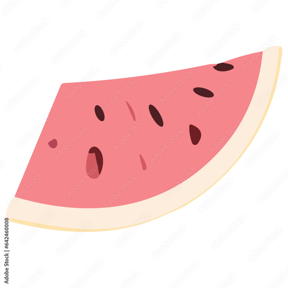 Isolated Watermelon Slice on White Background Isolated Watermelon Slice on White Background