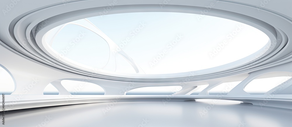 contemporary white architectural design in a futuristic setting contemporary white architectural design in a futuristic setting
