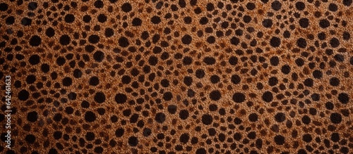 Brown patterned carpet