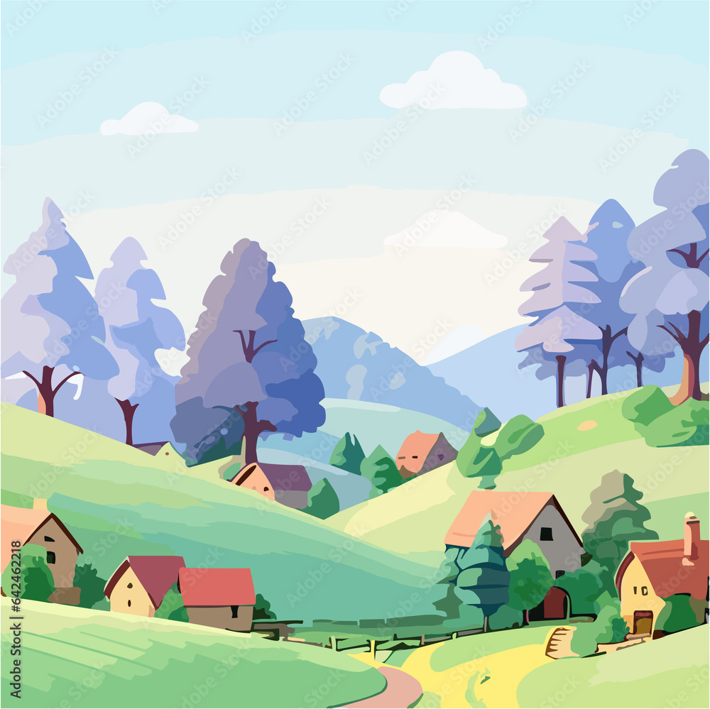 Wandering Through Woodlands: A Lush and Enchanted Forest Landscape Background Wandering Through Woodlands: A Lush and Enchanted Forest Landscape Background