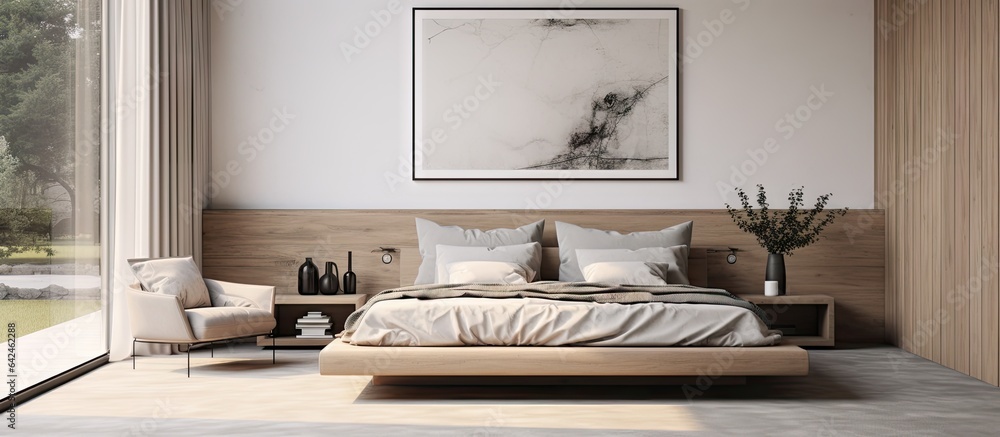 Fototapeta premium Contemporary bedroom design