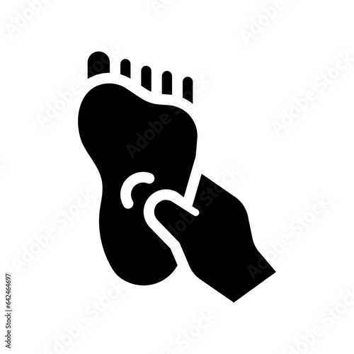 reflexology line icon illustration vector graphic