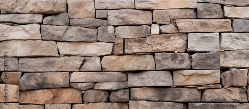 Background or texture created by a portion of a stone wall