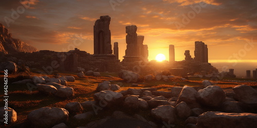 stonehenge at sunset