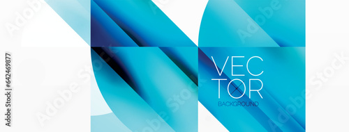 Minimalist background with square-tiled geometric circles, symphony of precise patterns. Interlocking shapes create tranquil yet captivating backdrop, blending modernity and structured elegance