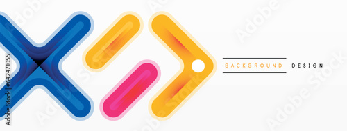 Minimal geometric background cross line. Design for wallpaper, banner, background, landing page, wall art, invitation, prints, posters