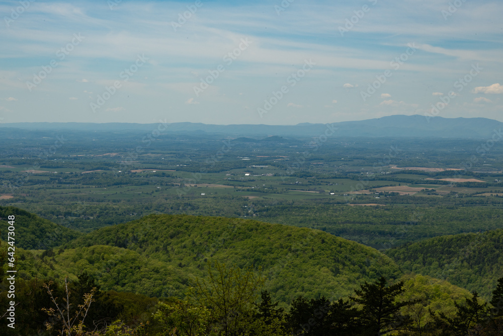 View from Riprap overlook in the Shenandoah National Park