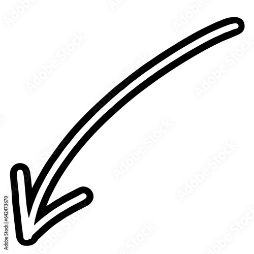 illustration of a black and white icon with arrow