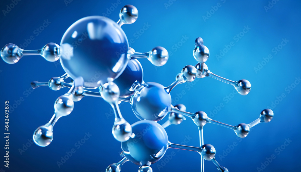 Science background with molecula and atom model. Abstract molecular structure. Science background with molecula and atom model. Abstract molecular structure.
