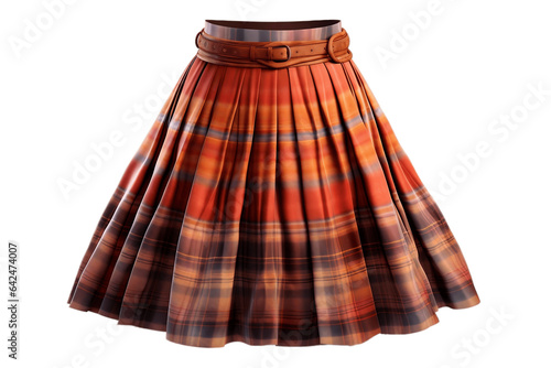 Human Era Kilt on transparent Background, AI