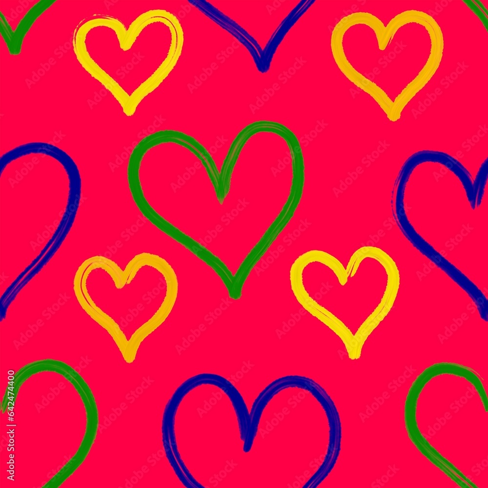 seamless pattern with hearts seamless pattern with hearts