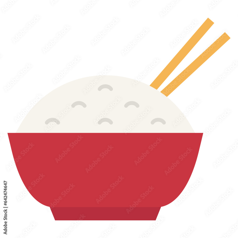 japanese food. rice bowl with chopsticks japanese food. rice bowl with chopsticks