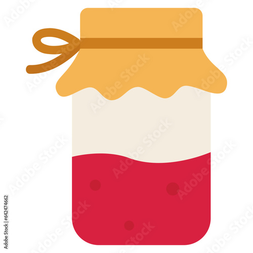 jar of strawberry jam