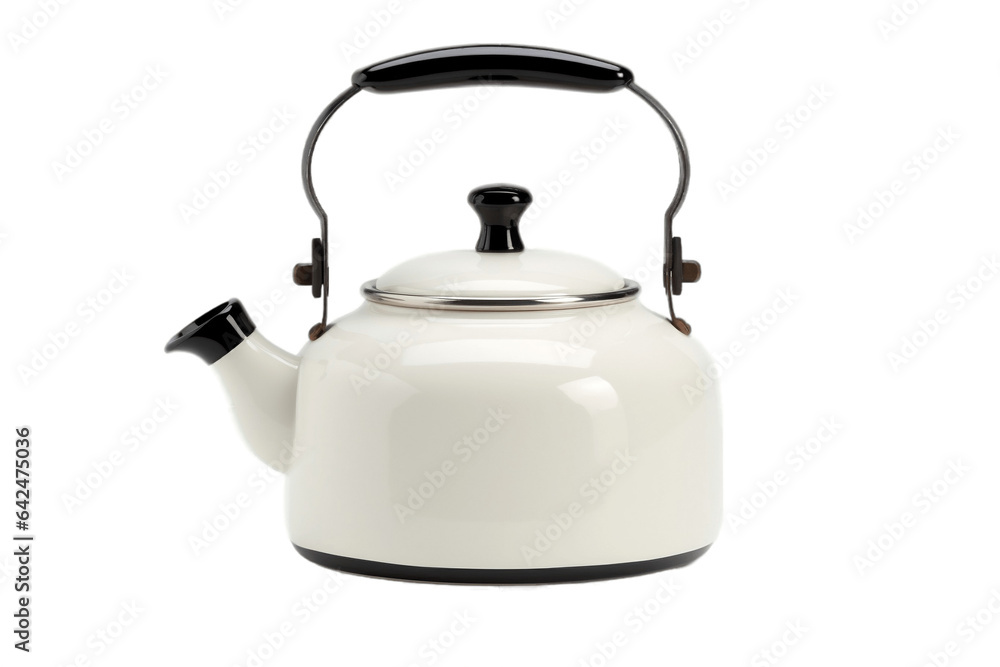 Kettle on transparent Background. AI