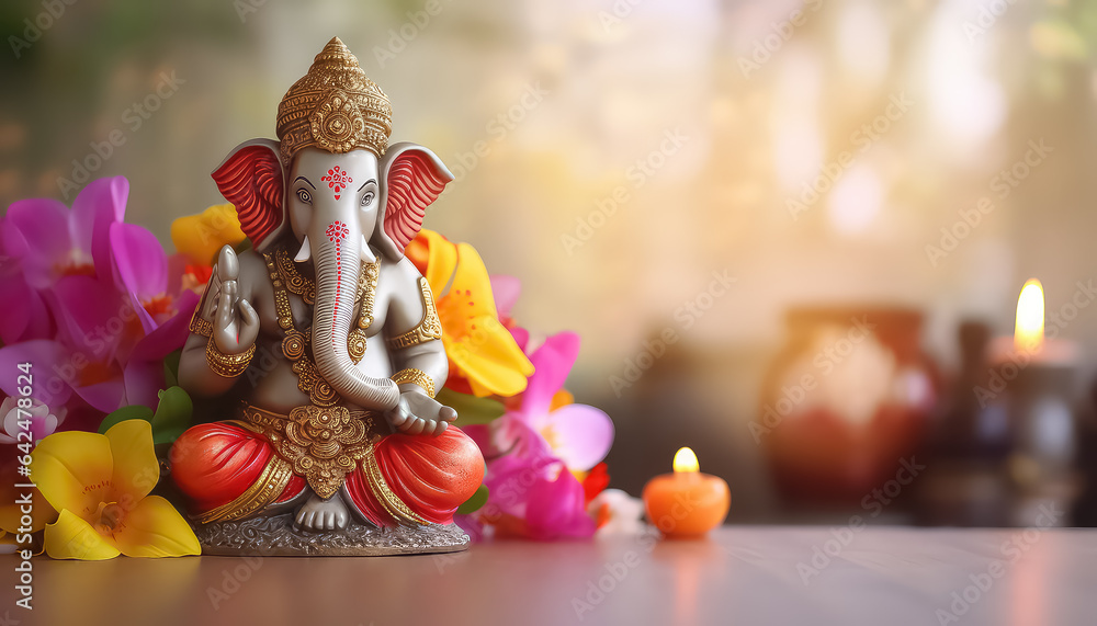 Small figure of Ganesha during Diwali in India