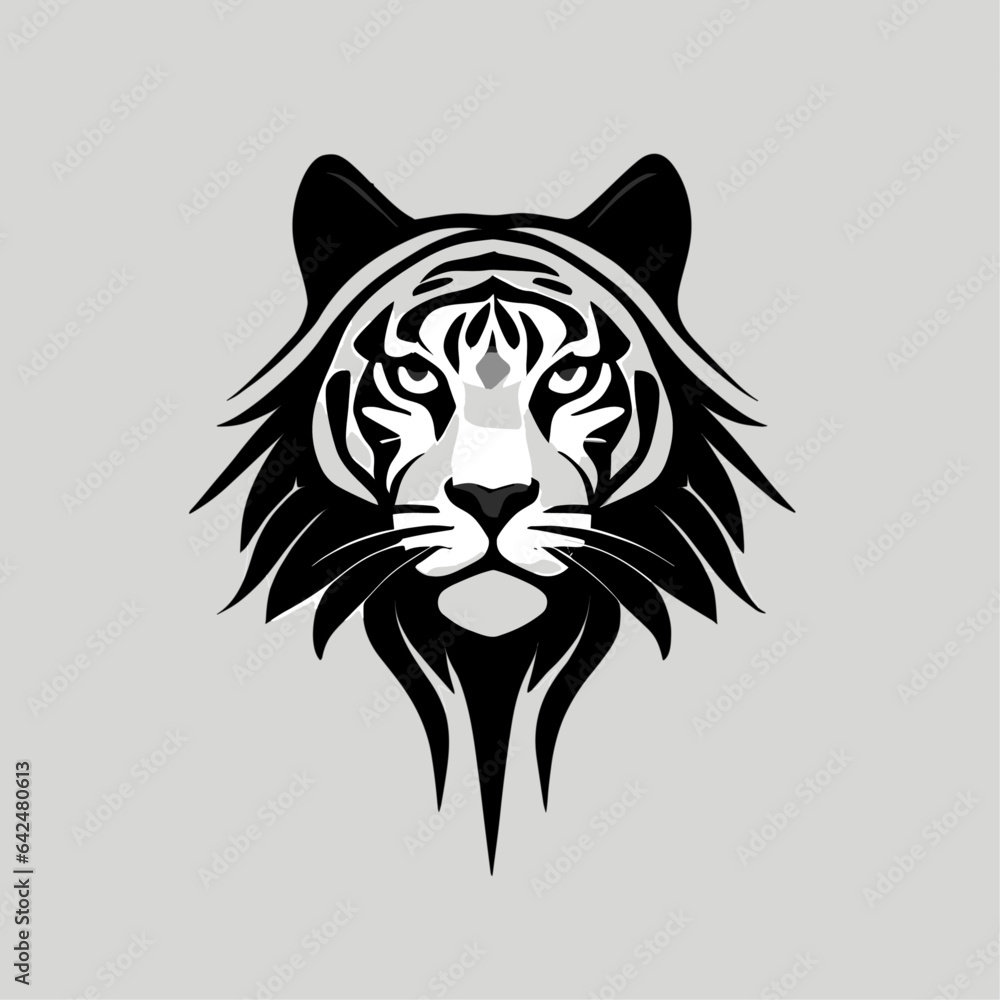 tiger head vector, tiger head Icon