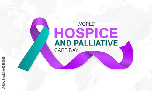 Hospice and Palliative care day is observed each year in October . Banner, poster, card, background design.