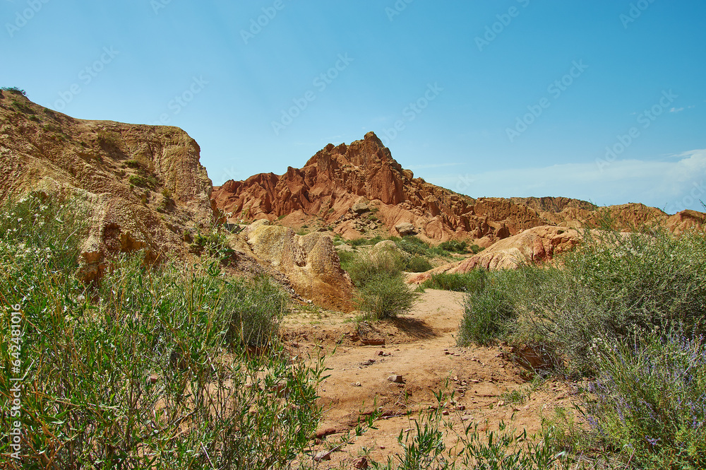 Fairy Tale Canyon. Kyrgyzstan.Central Asia Fairy Tale Canyon. Kyrgyzstan.Central Asia