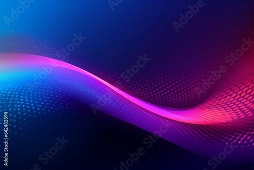 Vibrant vector backdrop merges purple blue pink gradients, dots, and graceful lines