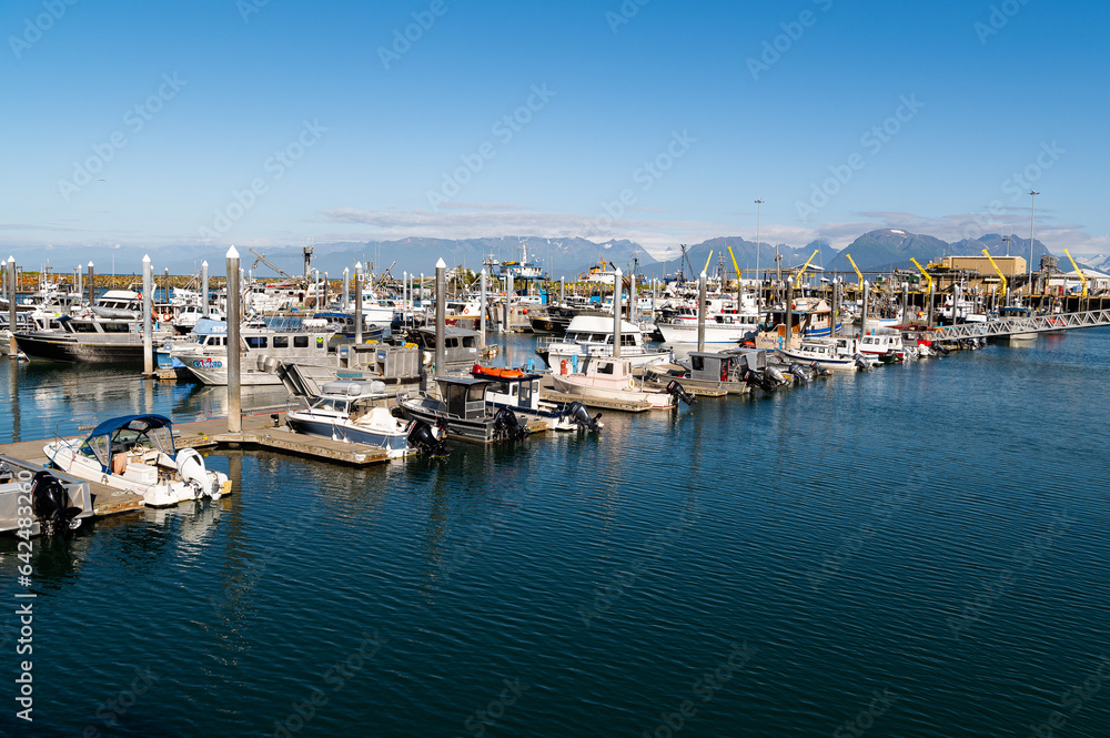 Im Hafen von Homer Spit auf der Kenai Halbinsen - Alaska