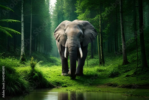 elephant in the wild