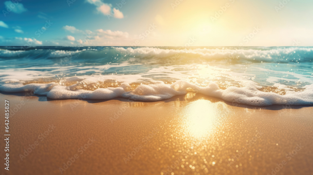 Obraz premium sunset on the beach