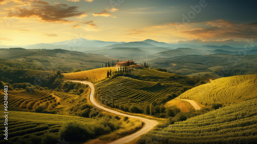 terraced rice field