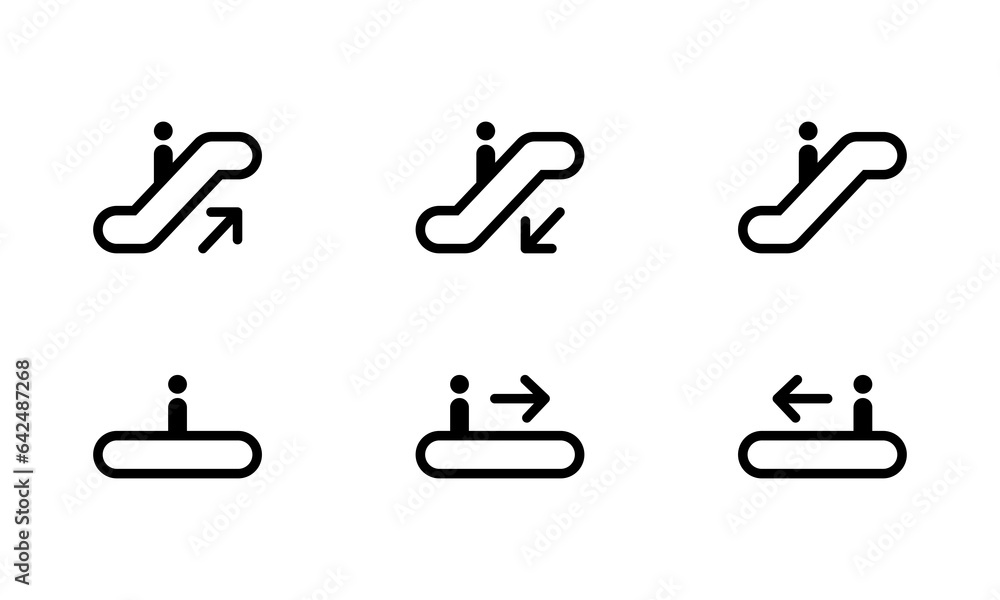 Elevator Icons set, vector icon for ui design, apps and website. Elevator Icons set, vector icon for ui design, apps and website.