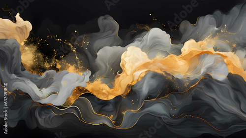 Marble Melodies: Artful Abstraction. Generated by AI.