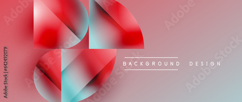 Essence of minimalism - metallic circles and squares converge upon canvas, study in restraint. The play of light on their surfaces forms subdued dance, epitomizing sophistication in simplicity