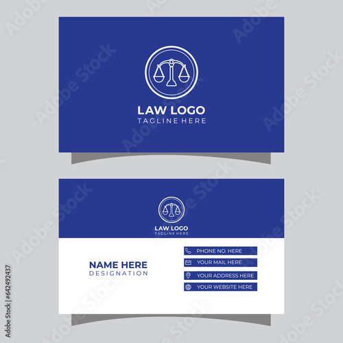 Clean Lawyer Business Card Design.