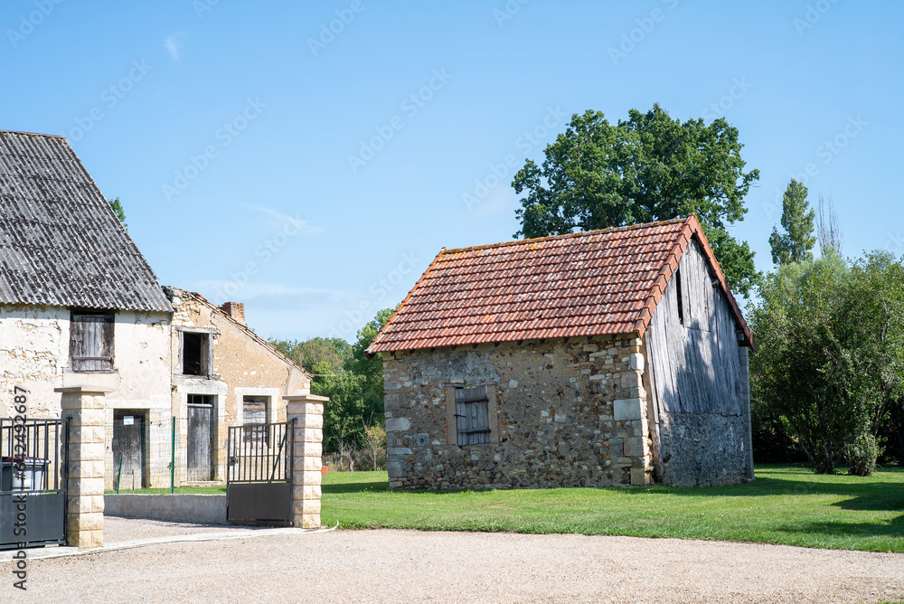 Maison dans un village du Berry en France Maison dans un village du Berry en France