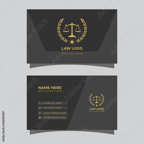 Exclusive Lawyer Business Card Corporate Design.