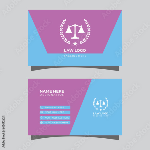 Exclusive Lawyer, Legal, Justice Business Card Design.