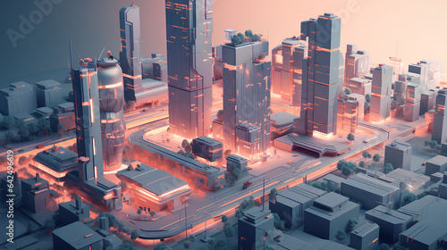 미래 도시 풍경